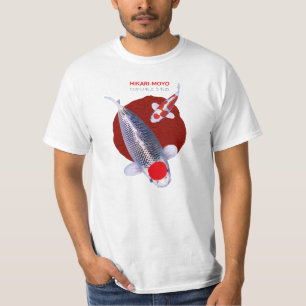 Linda Camiseta de Peixes Kujaku Koi - Elegante