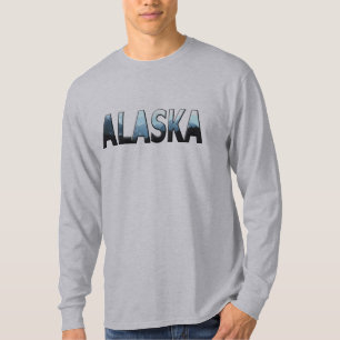 Linda camiseta do Alaska Mens Long Sleeve