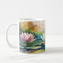 Linda caneca de flores Lotus