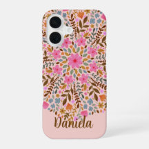 Linda capa de mandala floral para Iphone para ela