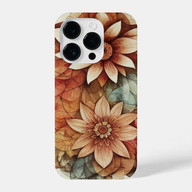Linda capas de iphone floral de mandala (Verso)