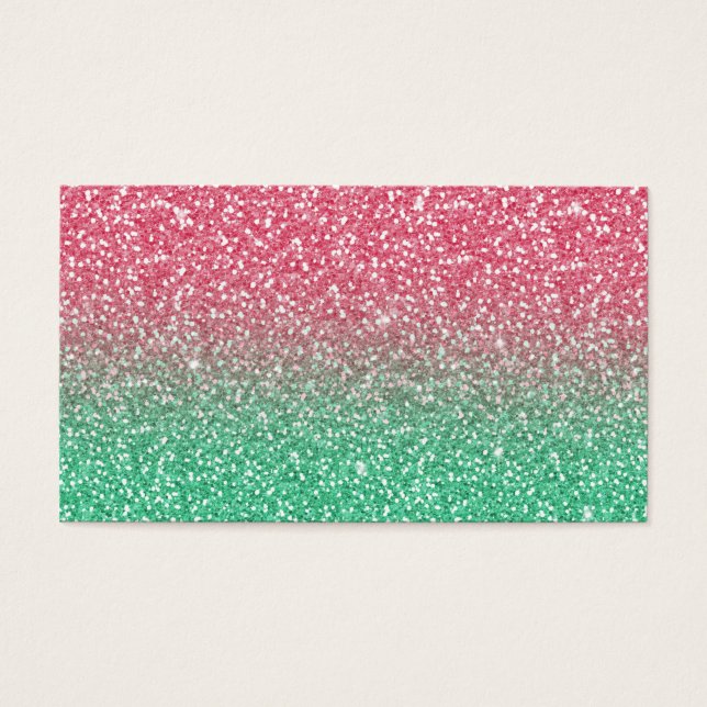 Linda cintilação verde-rosa-de-tendência (Frente)