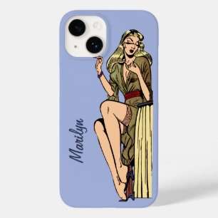 Linda Garota Glamurosa Loira Vintage Pinup Retro