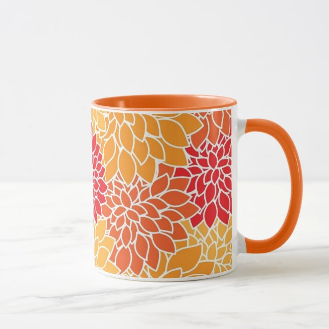 Linda laranja e caneca vermelha (Direita)