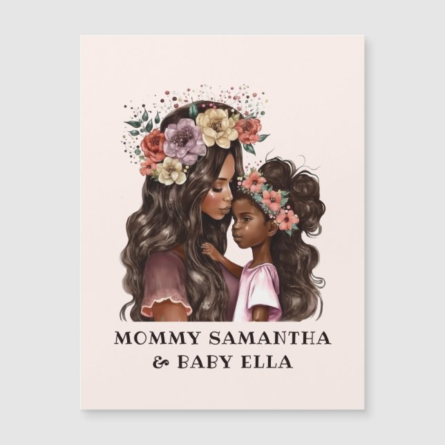 Linda mãe negra e filha (2) (Frente)