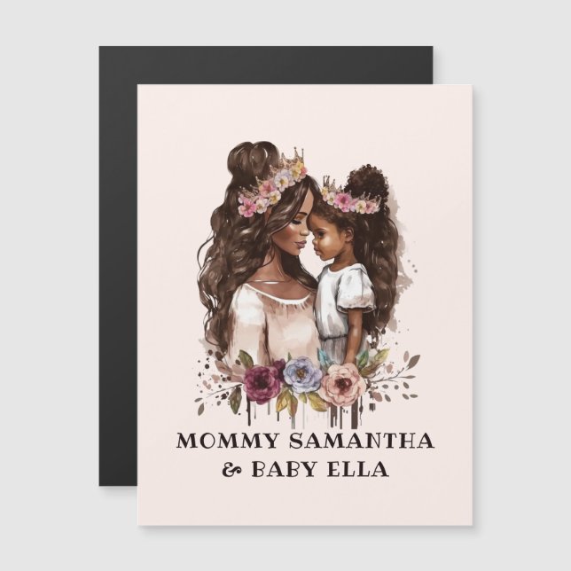 Linda mãe negra e filha (5) (Frente/Verso)