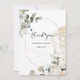 Linda moldura, moderno obrigado, Agradecimento sim