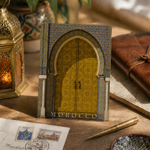 Linda Porta Marroquina Em Fès Cartão Postal