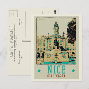 Linda praça Garibaldi cartão postal da França