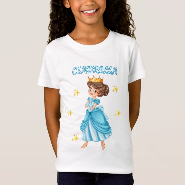 Linda Princesa Cinderella T-Shirt (Frente)