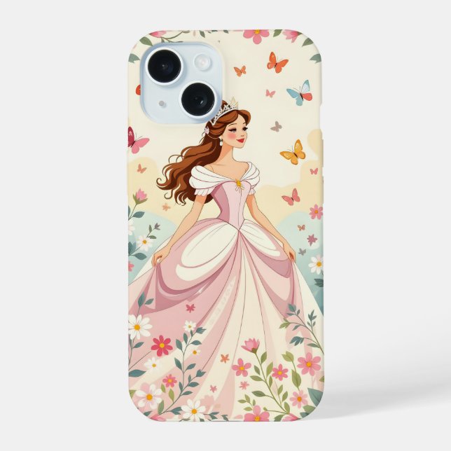 Linda princesa com borboletas (Verso)