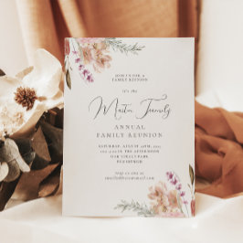 Linda Reunião da Família Boho Watercolor