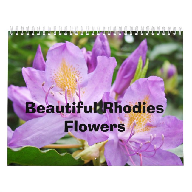 Linda Rhodies Flores Calendário Natureza Colorida (Capa)