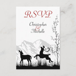 Linda Silhouette Deer Mountain Weding RSVP