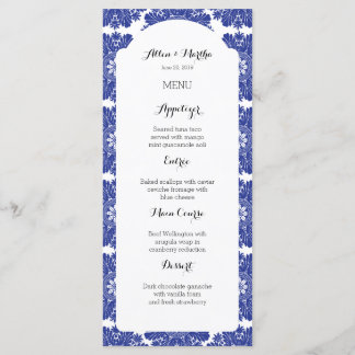 Linda Suite de Menus Barroco e Azul