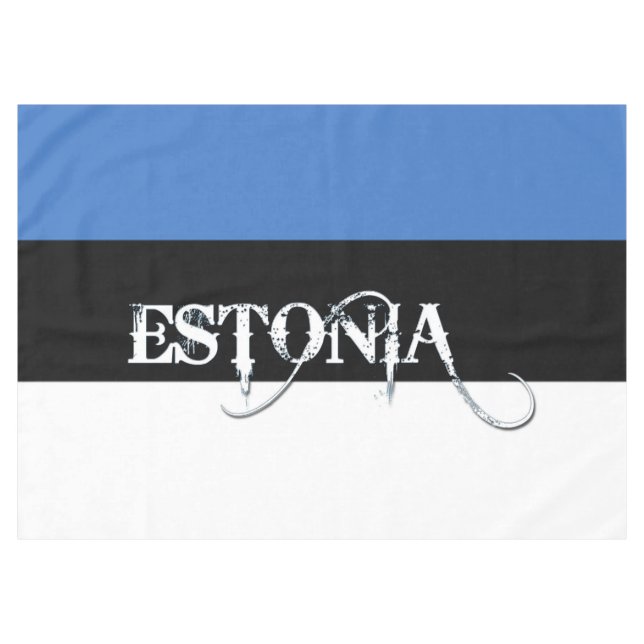 Linda toalha de mesa da Estônia! (Frente (Horizontal))