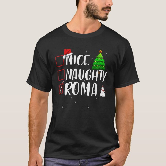Linda Travessa Roma Cigana Natal Camisa Combinando (Frente)