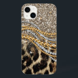 Linda Trendência Leopard Faux Impressão Animal<br><div class="desc">Esta design apresenta uma bela e moderna impressão leopardo com sotaques brilhantes. A impressão falsa em animais de pele está disponível em tons de ouro amarelo, branco, cinza, marrom, preto e creme. A imagem está na moda e moderna, com elementos na moda e artísticos que certamente agradam. É perfeito para...</div>