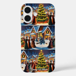 Linda Vintage Tradicional Elegante Feliz Natal