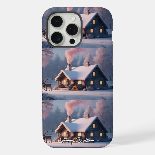 Linda Vintage Tradicional Elegante Feliz Natal (Verso)