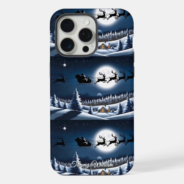 Linda Vintage Tradicional Elegante Feliz Natal (Verso)