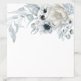 Linda Watercolor Anemone Peony Dusty Blue