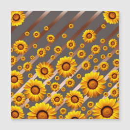 Lindas flores amarelas nas cinzas, listras castanh