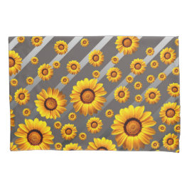 Lindas flores amarelas nas cinzas, listras pratead