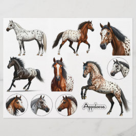 Lindas Ilustrações de Cavalo Appaloosa