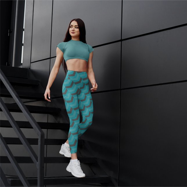 Lindas Leggings de Yoga de Arenque Verde (Criador carregado)