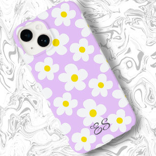 Lindas margaridas retrô lavanda em floral feminino