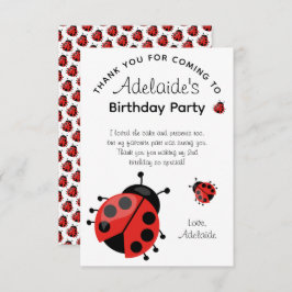 Lindo agradecimento de festa de aniversário da mod