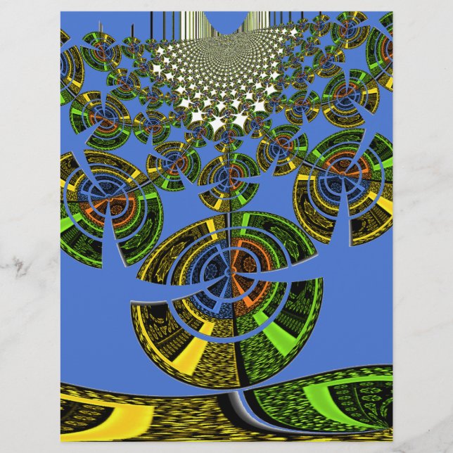 Lindo Azul Africano Tradicional Étnico Vetor (Frente)