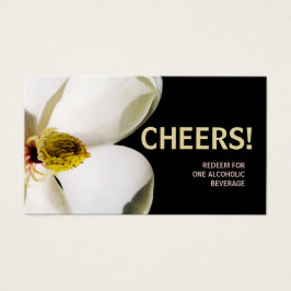 Lindo Bilhete de Bebida de Casamento Magnolia