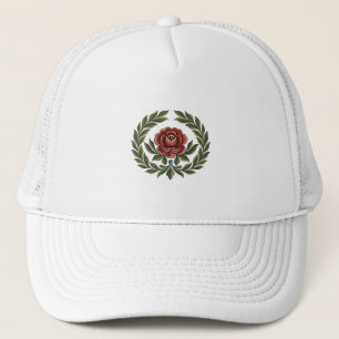 Lindo Boné de Estampa Floral de Arte Folclórica Es