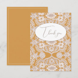 Lindo Cartão de Agradecimento Chato de Renda Amare