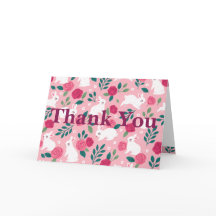 Lindo Cartão de Agradecimento Floral