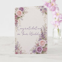 Lindo Cartão de Casamento para Noiva e Noivo