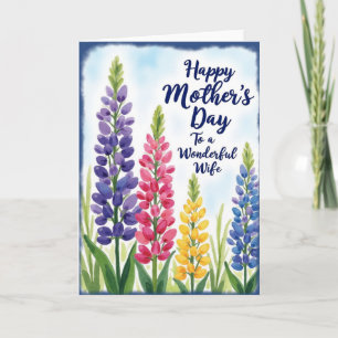 Lindo Cartão de Dia das Mães da Primavera