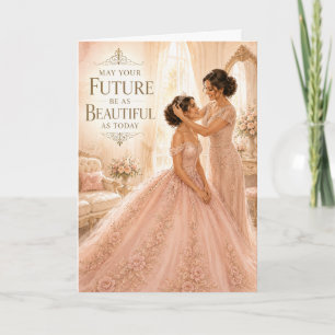 Lindo Cartão de Quinceañera para o Futuro