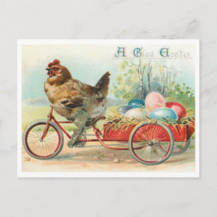 Lindo cartão postal vintage de Páscoa