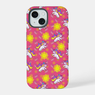 Lindo Design de Padrão de Unicórnio Cor-de-Rosa En