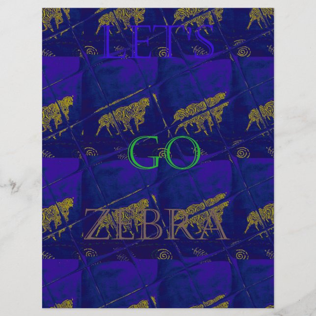 Lindo Design Gráfico de Zebra Elegante sobre Tom R (Frente)
