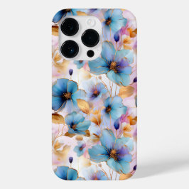 Lindo Flores Azuis Pastel de Álcool