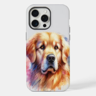 Lindo Golden Retriever em Aquarela