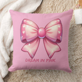 Lindo Laço Rosa - Sonho em Rosa Almofada de Lançam