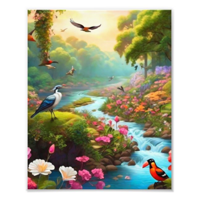 Lindo Paisagem Foto Alargamento (Frente)