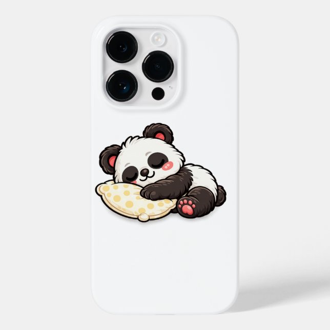 Lindo Panda Adormecido com Travesseiro (Verso)