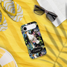 Lindo Pássaro Cacatua Tropical Preto