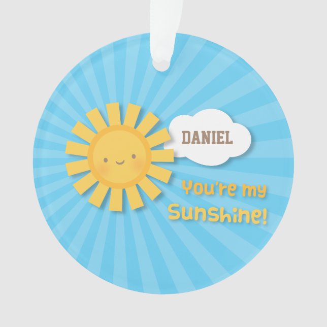Lindo Pequeno Você é meu Sol Enfeite (Frente)